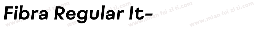 Fibra Regular It字体转换